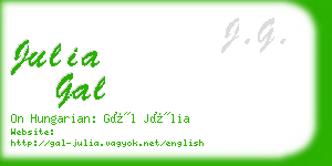 julia gal business card